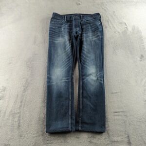 Banana Republic Vintage Straight Jeans Mens 33x30* Blue Medium Wash Faded Denim